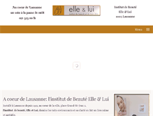 Tablet Screenshot of institut-beaute-elle-et-lui.ch